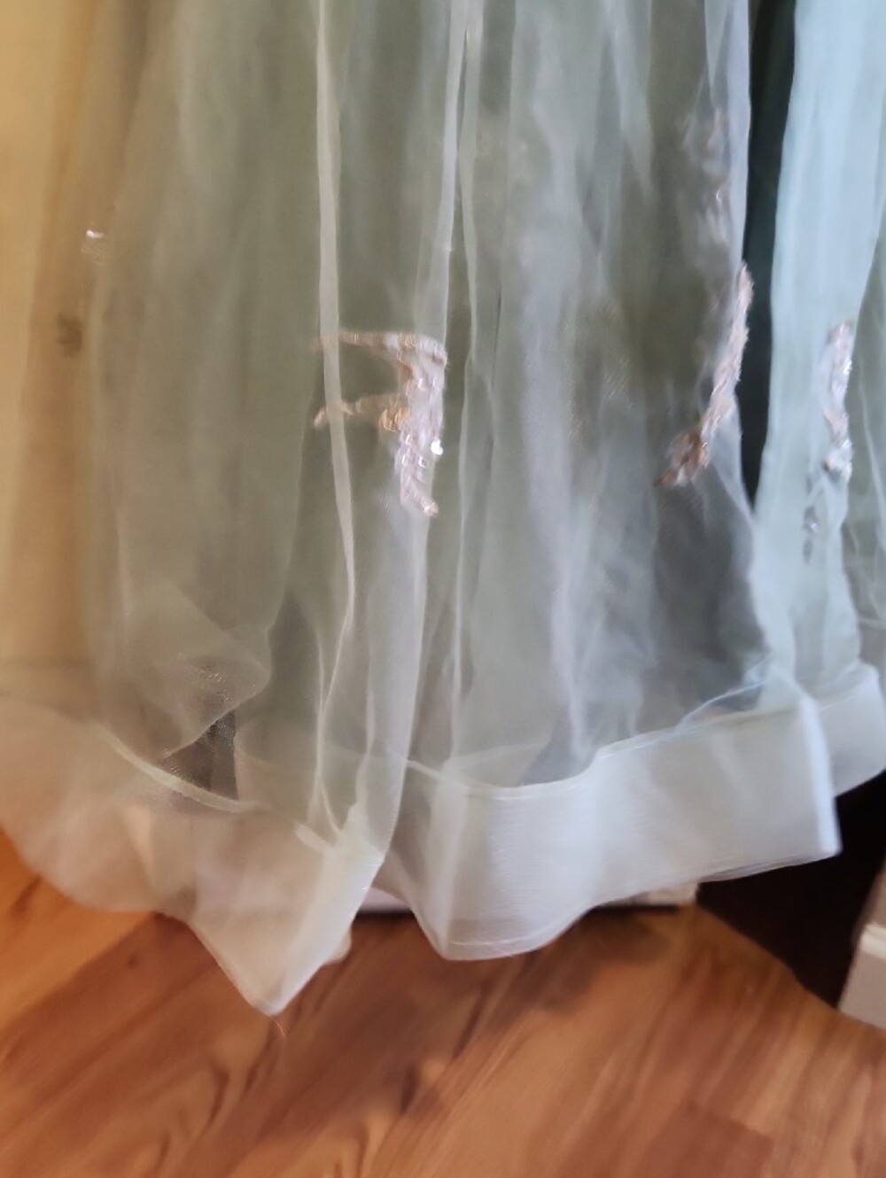 Colette Mon Cheri Women's  Satin Cotillion Evening Ball Cocktail Dress Sz 4 - Picture 9 of 16